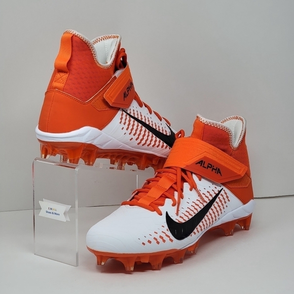 Nike Men\'s Alpha Menace Pro 2 Size 12.5 Football Cleats Orange  BV3945-103 New main image 9